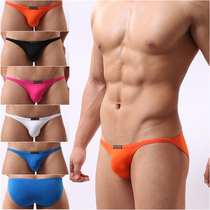 Fearless Captain Low Waist Sexy Elastic Tight U Convex Sacks Bag Bikini Small Triangular Briefs Male Briefs