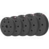 Environmentally friendly rubberized barbell plates, dumbbell plates, universal home fitness equipment, weight-bearing plates for men and women, weightlifting, squats and arm training