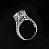 VINCARRY 18K gold four-prong cultured diamond ring