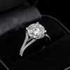 VINCARRY 18K gold four-prong cultured diamond ring