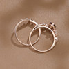VINCARRY Weichong Jewelry K gold cultured color treasure natural element ring double ring for women rose gold moonstone