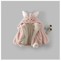 Davibella 2023 Autumn Winter Children Warm Thickening Fur Sweater Jacket Girl Public Main Wind Cute Korean