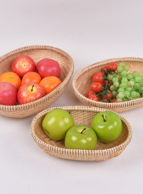 手工家用菜篮子竹编筲箕收纳筐