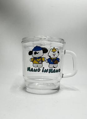 【限时特价】高颜值创意把手玻璃杯家用耐高温可爱杯子水杯咖啡杯