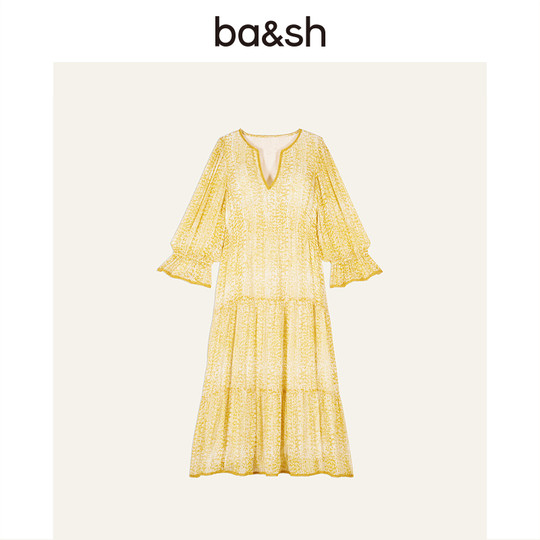 Ba&sh retro French style long dress