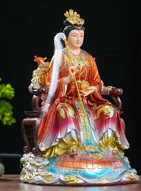 九龙地母娘娘神像大地之母后土家用地姥元君供奉摆件树脂元君佛像