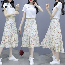 Clear Cabin Pick-up Line Brands Special Cabinet Mall Withdrawal Harbor Wind Womens Clothing Small Clear New Broken Flowers Snowspun Suit Two Sets