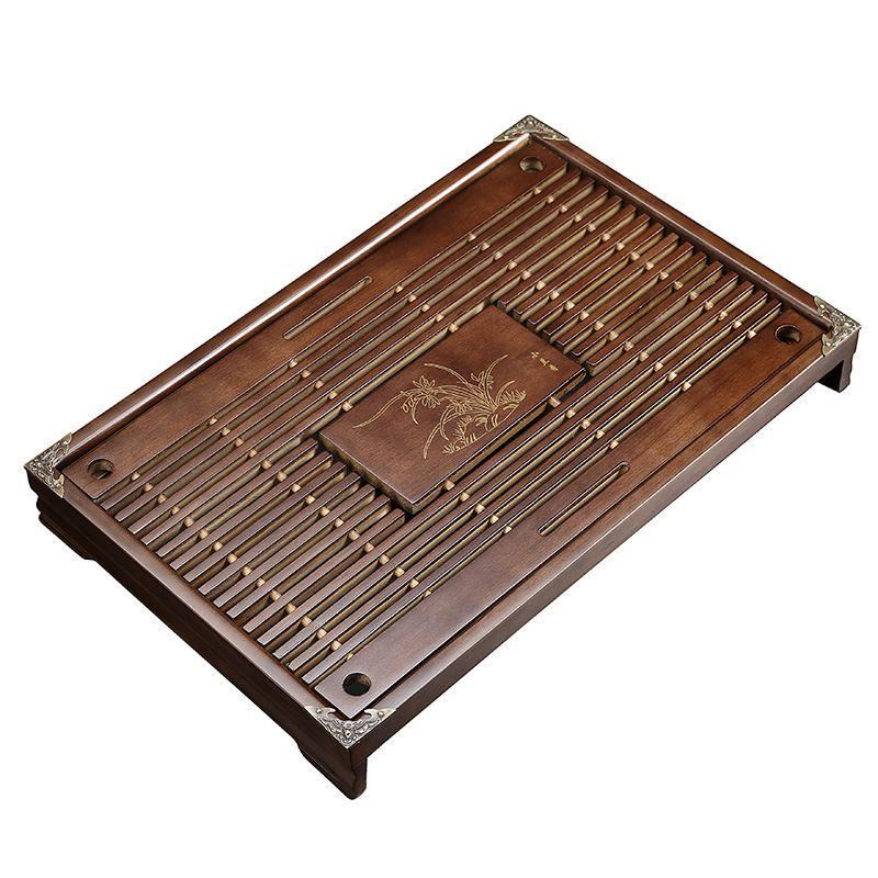 Wooden Tea Tray Kungfu Tea Set Drawer Tea Water Drainage - 图3