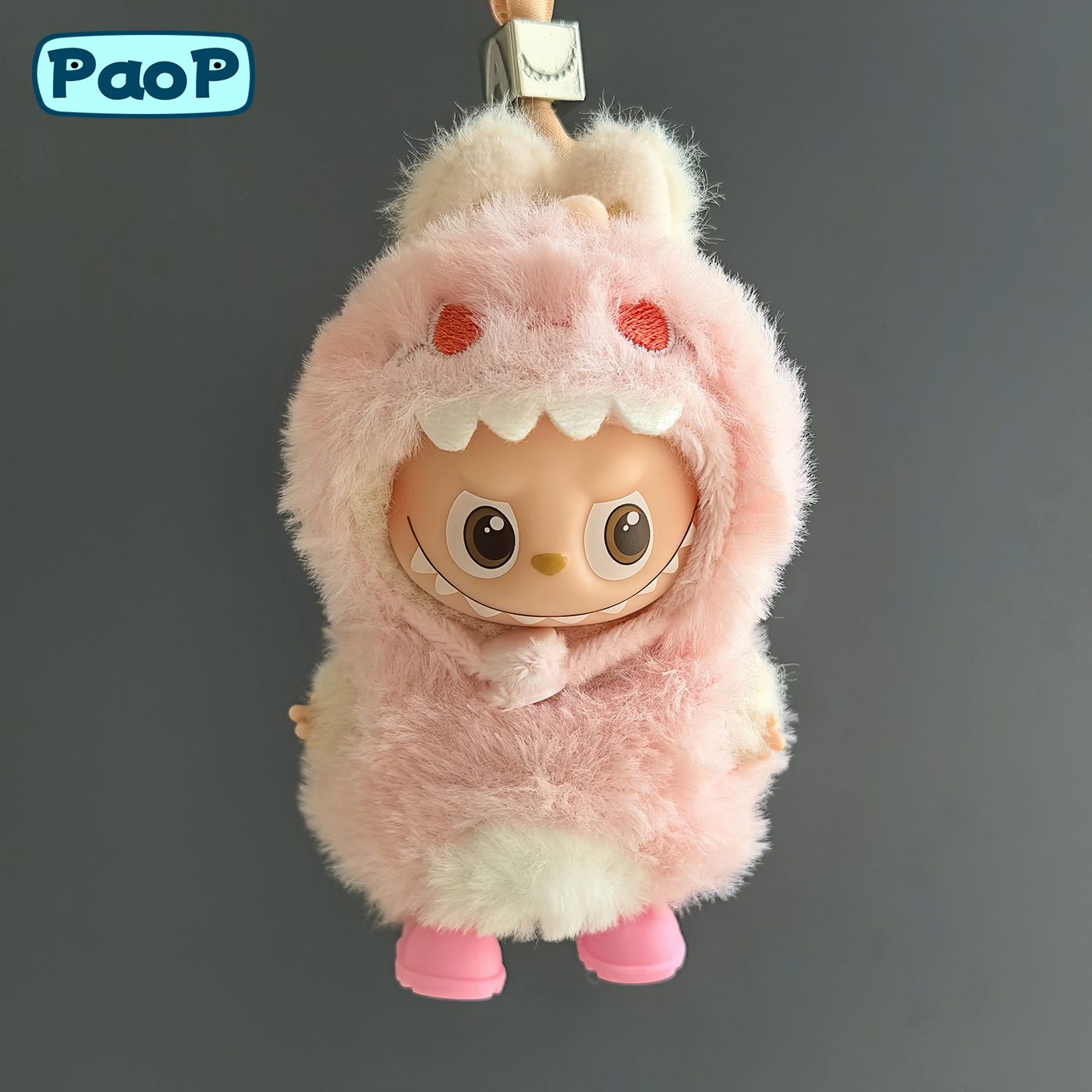 Labubu娃衣4.0绿色恐龙套装四代心底密码拉布布搪胶玩偶衣服10CM - 图1