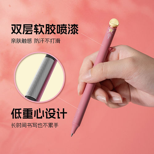米扭eat小萌颜喜至福来中性笔小学生刷题考试笔马年喜气0.5签字笔 - 图1