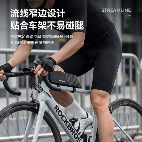 洛克兄弟自行车包防水前梁包上管车头手机包公路山地车马鞍骑行包 - 图1