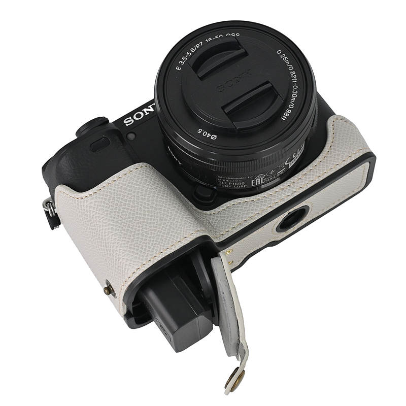 适合索尼ILCE-6400相机包 a6100保护皮套 a6000半套 a6300底座