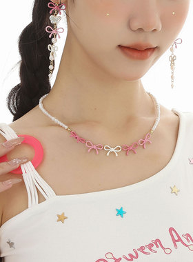 少女甜美春夏甜美锁骨链女