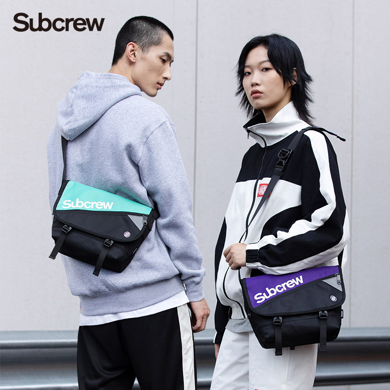 subcrew潮牌休闲斜挎包 subcrew箱包男士包袋