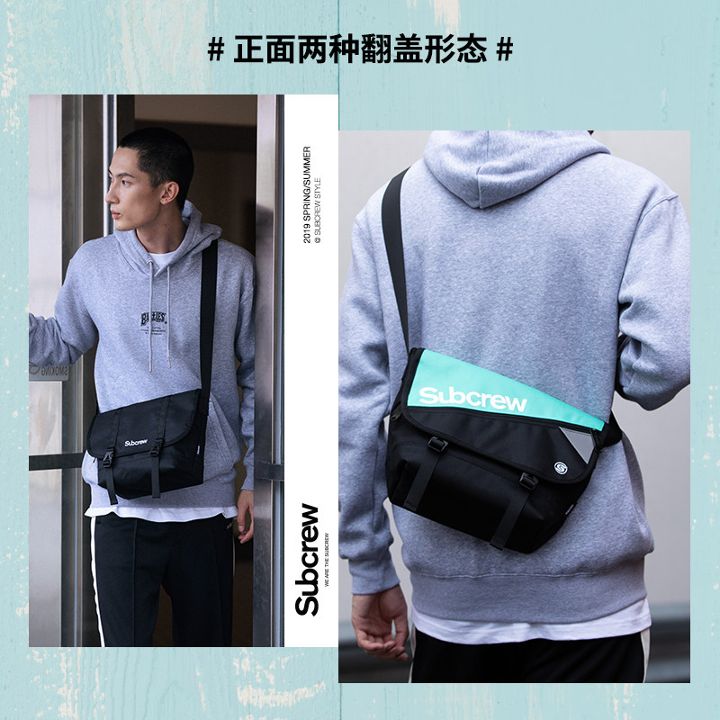 subcrew潮牌休闲斜挎包 subcrew箱包男士包袋
