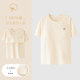 Full cotton breast pad pajamas women's single top without bra short-sleeved T-shirt in summer pure cotton thin round neck anti-convex dots
