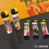 Одноразовая ветрозащитная длинная креативная трендовая модная зажигалка, делается под заказ, с печатью вашего логотипа