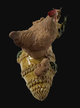 陶瓷招财风水客厅玄关饰品鸡摆件