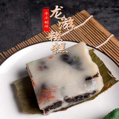 龙游糍糕发糕农家手工自制黄姐红豆芝麻夹心糍糕传统糯米糕点900g - 图0