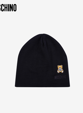 MOSCHINO22秋冬女士泰迪熊羊毛帽