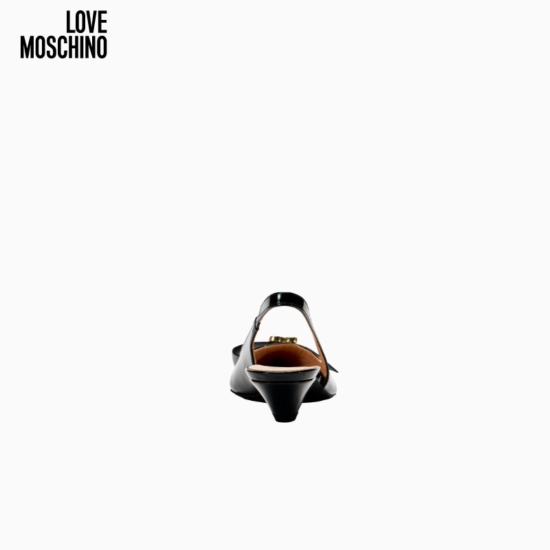 【礼物会员5折起】Love Moschino 25早秋 女士低跟爱心尖头凉鞋,淘宝优惠券,粉丝福利购,淘宝优惠卷