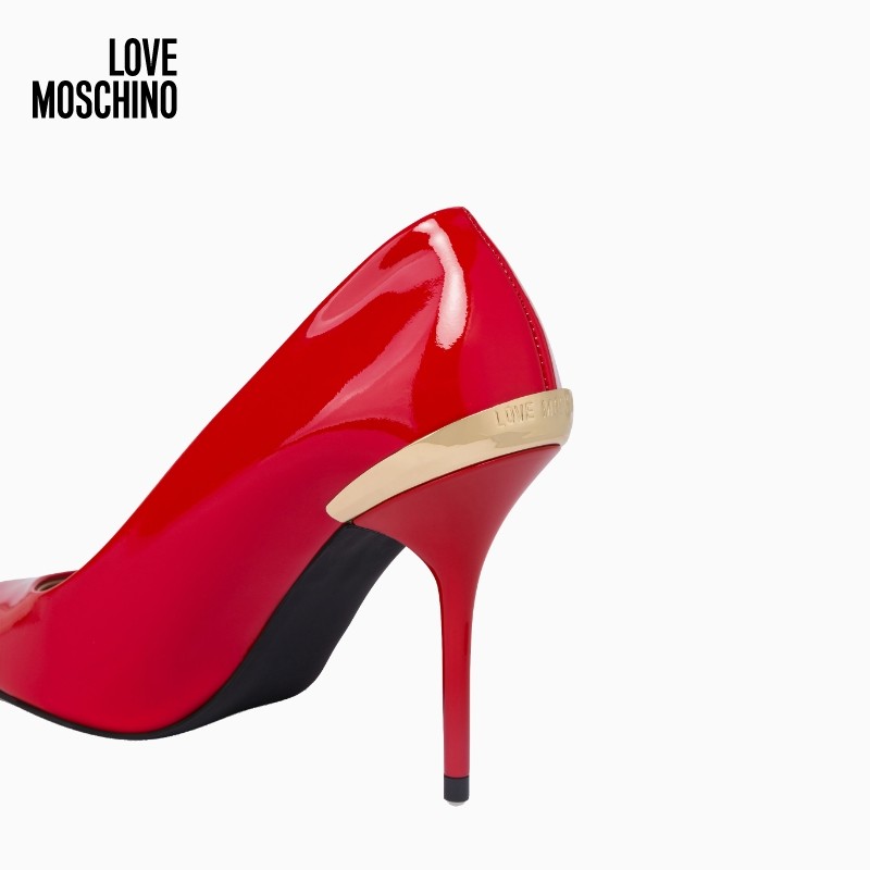 【新年礼物】「线上专享」Love Moschino  女士漆皮细高跟单鞋,淘宝优惠券,粉丝福利购,淘宝优惠卷