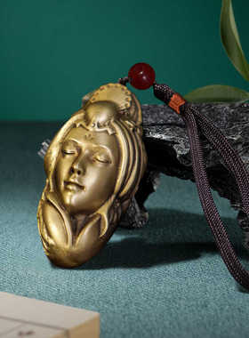 黄铜梦回大唐文玩手把件装饰品