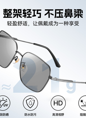 CAPONI男士太阳眼镜高清偏光变色