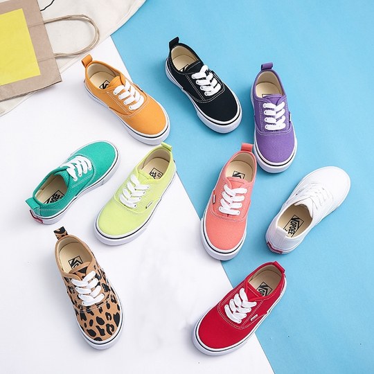 儿童帆布鞋2025春秋款韩版低帮休闲田径鞋软底透气宝宝男童女童鞋