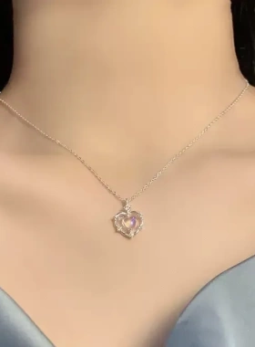 热销项链福利款莲花中式蝴蝶平安ins项链简约闺蜜