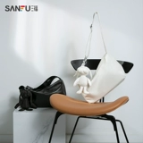 三福 Сумка через плечо, вместительная и большая модная сумка на одно плечо, коллекция 2023, в корейском стиле