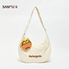 Sanfu shoulder bag summer urban sports Korean casual style crescent bag large capacity cloth soft women's bag 524580