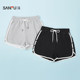 Sanfu Shorts 2026 ໃຫມ່ Summer Girls Bow ອອກແບບກິລາແບບບາງສ່ວນ Contrast ສີ Casual Pants ເຄື່ອງນຸ່ງຫົ່ມຂອງແມ່ຍິງ