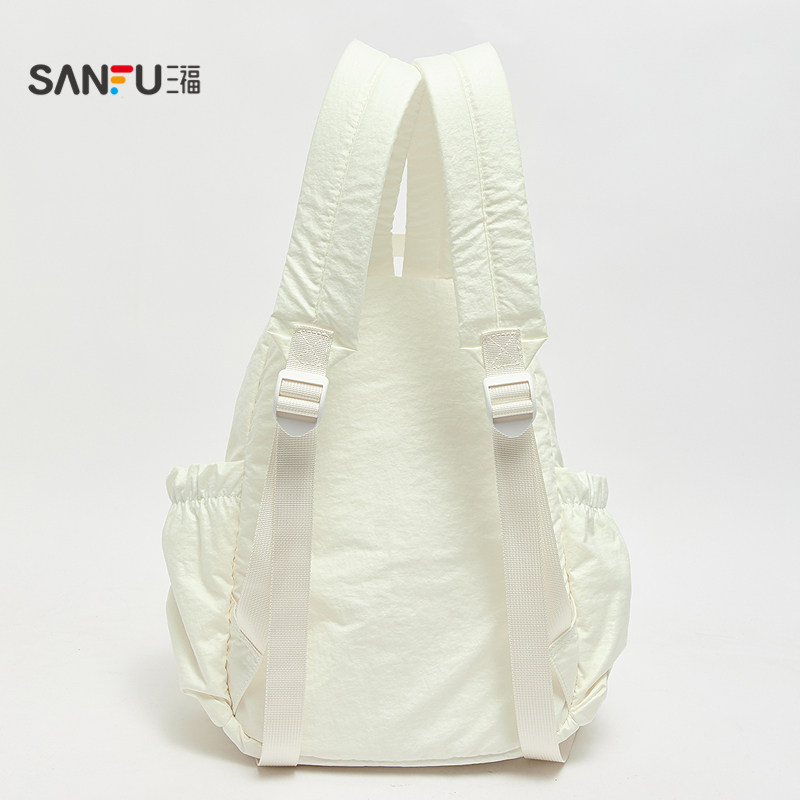 Sanfu Backpack Girls Sports Style Fresh Large Capacity Backpack Drawstring Nylon Women's Bag 522640