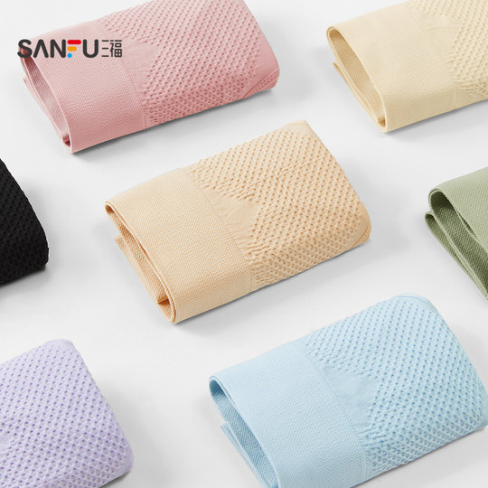 Sanfu sous-vêtements taille haute pour femmes, simples, respirants, contrôlant le ventre, soulevant les fesses