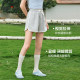 Sanfu Shorts Women's 2026 New Summer Style Sports Style Knitted Casual Pants Small Contrast Color Pants ເຄື່ອງນຸ່ງຜູ້ຍິງ