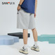 Sanfu 2024 Summer new shorts men's simple knitted knitted pants casual sports style pants loose pants pants