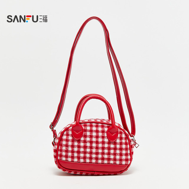 Sanfu Hello Kitty Boston Bag Crossbody Bag Decorative Bag Daily Goods Storage Bag 849304