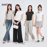 三福短袖T恤女2026新款夏季白色上衣女装
