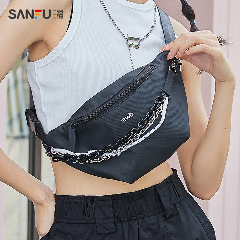 三福腰包2022春季几何空间系列女包 三福服饰女士包袋