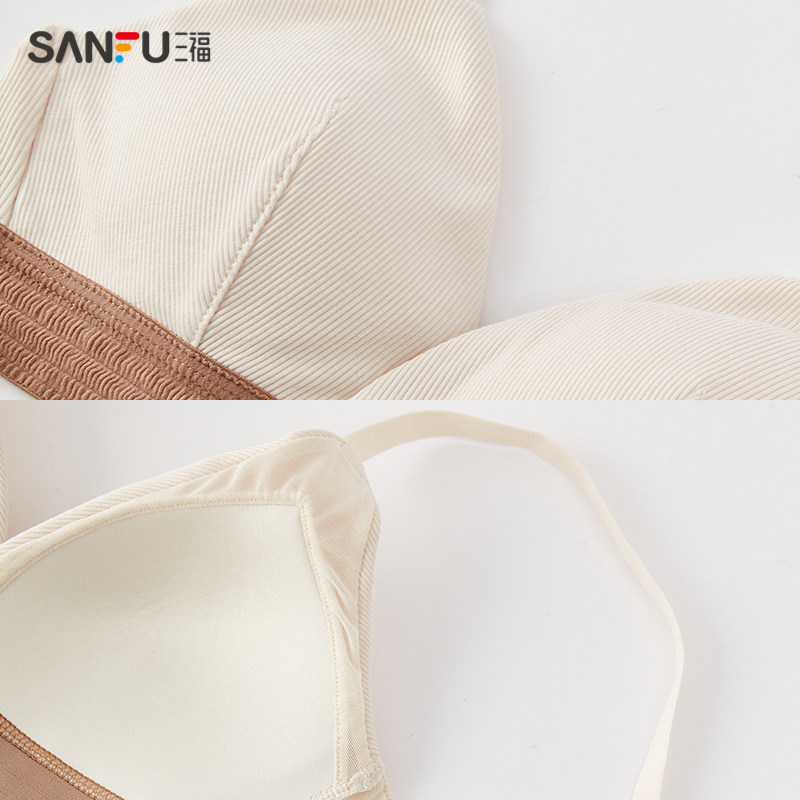 三福2022新款夏季中薄杯无钢圈文胸 三福服饰文胸