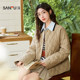Sanfu cotton-padded clothes 2025 winter diamond-shaped loose Korean cotton-padded jacket women's 832570