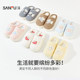 Sanfu cotton slippers for couples indoor home plush warm Baotou half slippers for men and women autumn and winter 2025 new style