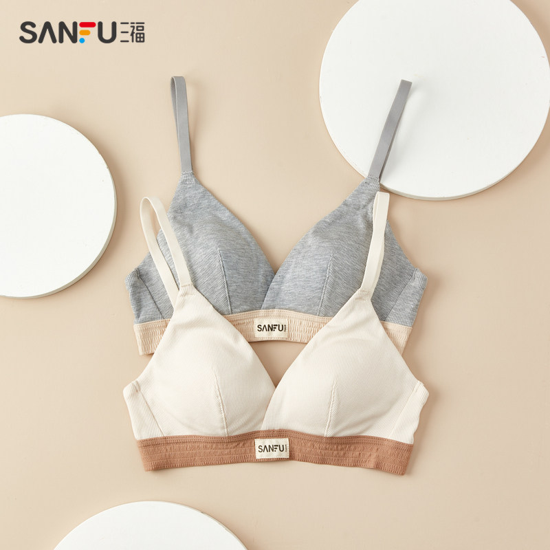 三福2022新款夏季中薄杯无钢圈文胸 三福服饰文胸