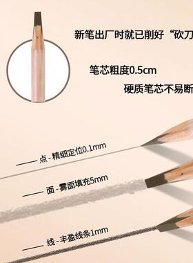 三福洛丽莲娜野生线条眉笔升级版砍刀眉笔2.65g 528944