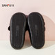 Sanfu home three-dimensional cotton-filled plush half-pack slippers, daily necessities, home slippers 845740