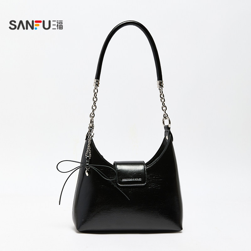 三福挎包秋季慵懒慢人简约链条小包腋下包时尚休闲女包509942,淘宝优惠券,粉丝福利购,淘宝优惠卷