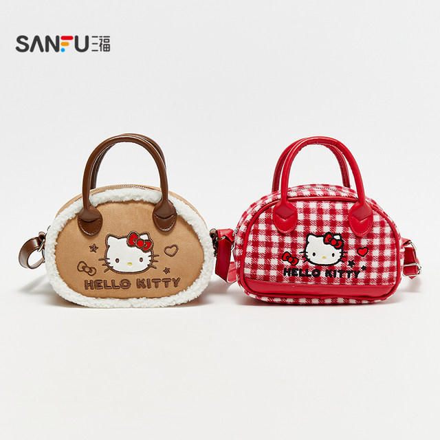 Sanfu Hello Kitty Boston Bag Crossbody Bag Decorative Bag Daily Goods Storage Bag 849304