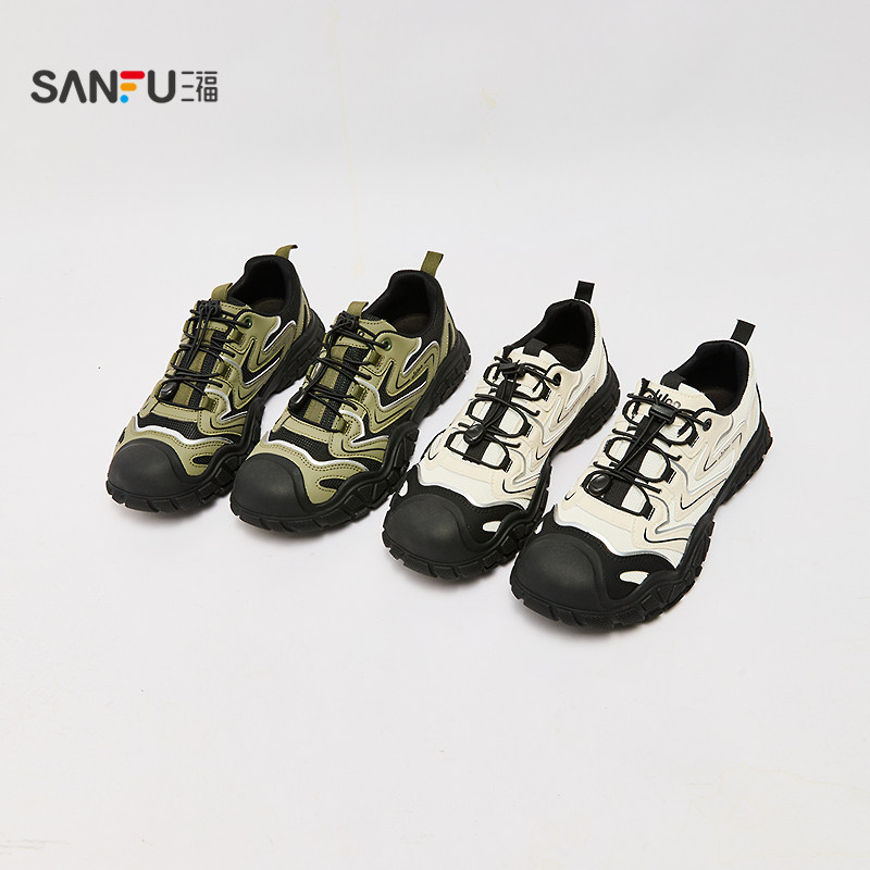 三福男运动鞋秋季山系户外撞色材质拼接圆头溯溪鞋男鞋844358,淘宝优惠券,粉丝福利购,淘宝优惠卷