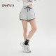 ໂສ້ງຂາສັ້ນຂອງແມ່ຍິງ Sanfu 2026 Summer Casual Sports Drawstring Elastic Waist Contrast Color Edge Loose Pants Women's 518100